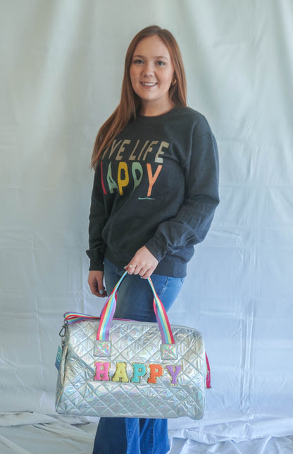 Happy Chenille Patch Weekender