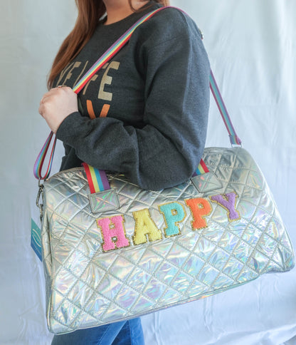 Happy Chenille Patch Weekender