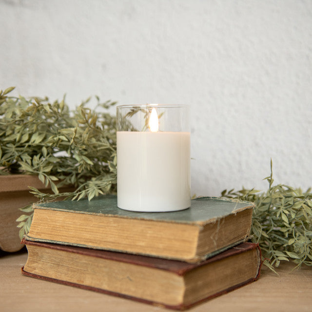 4" Glass 3D Candle