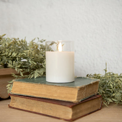 4" Glass 3D Candle