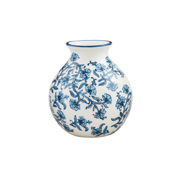 Blue Block Flower Vases