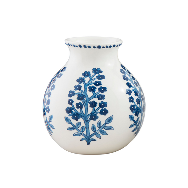 Blue Block Flower Vases
